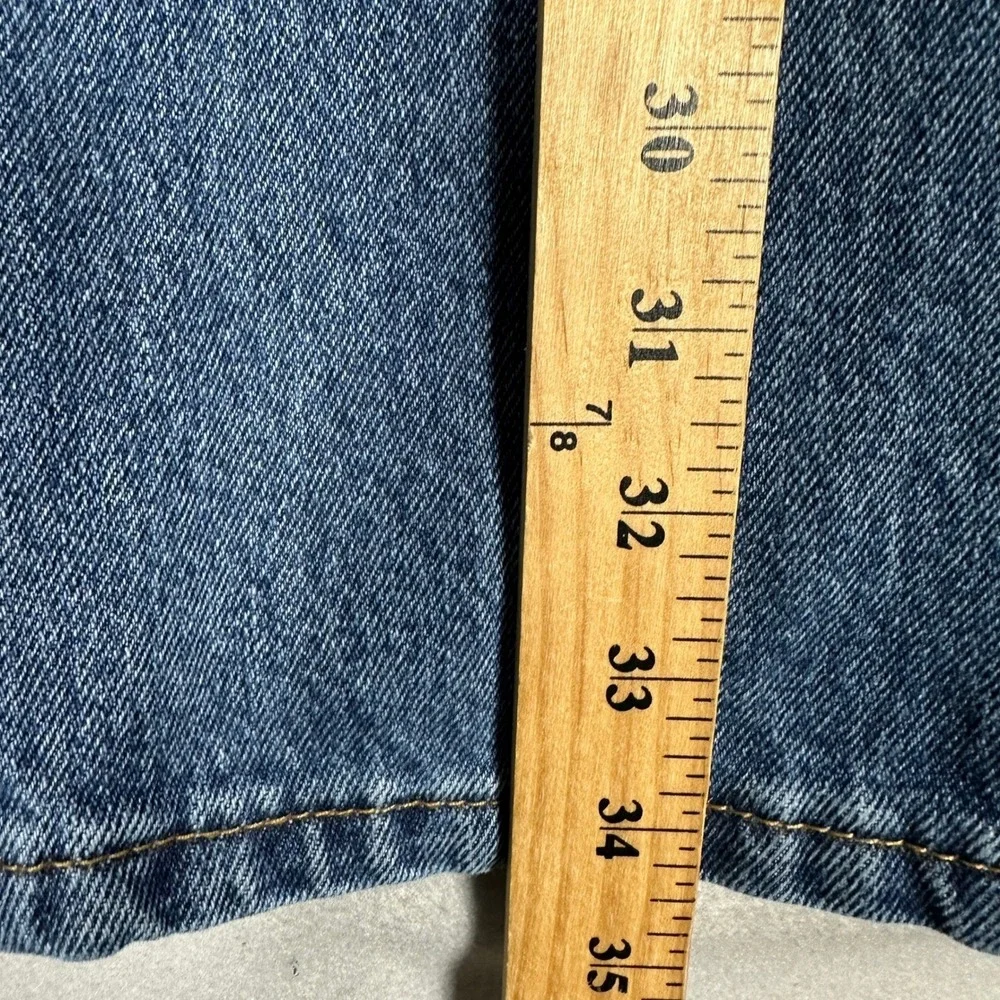 Levis 505 Jeans Mens 36X34 Blue Regular Straight Casual Denim Classic 5-Pocket